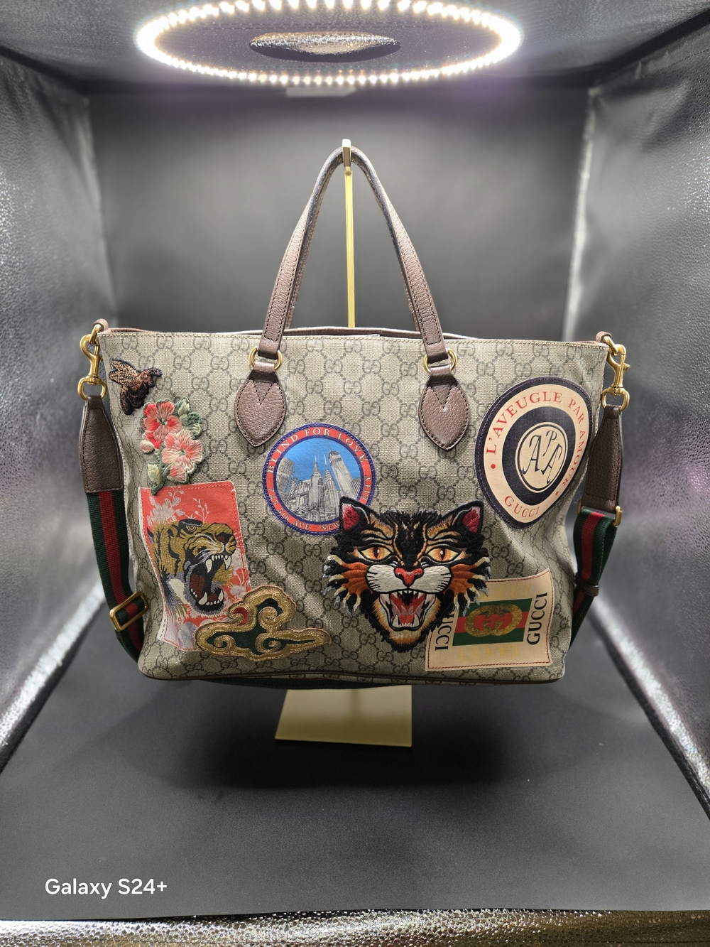 Gucci Courrier GG Supreme Soft Tote